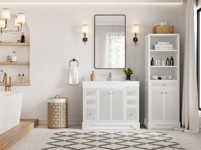 Manhattan 42 in. W x 22 in. D Single Sink Bathroom Vanity - Willow Bath and Vanity