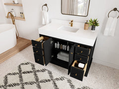 Manhattan 48 in. W x 22 in. D Single Sink Bathroom Vanity - photo 2