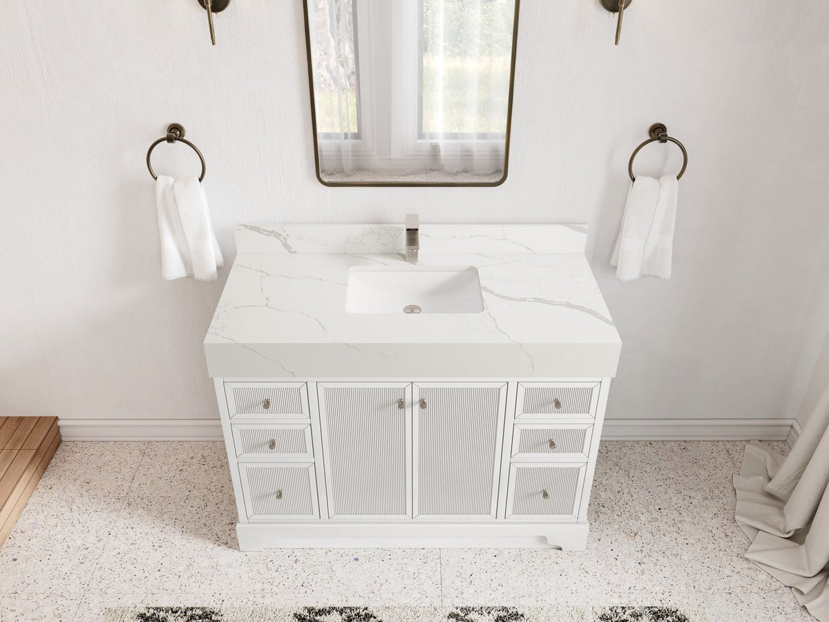 Manhattan 48 in. W x 22 in. D Single Sink Bathroom Vanity - Willow Bath and Vanity