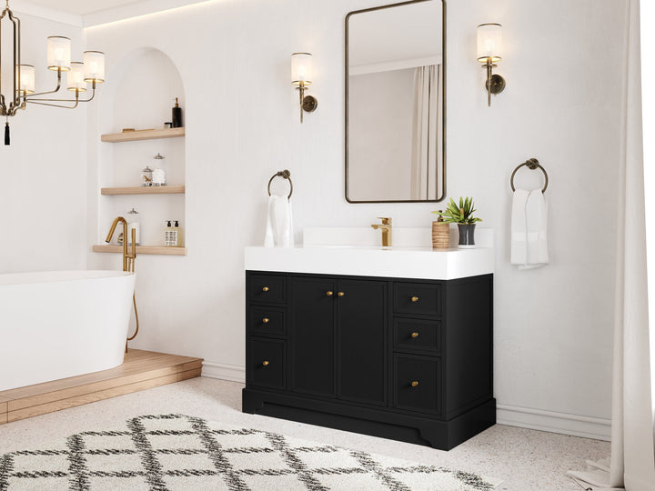 Manhattan 48 in. W x 22 in. D Single Sink Bathroom Vanity - photo 2