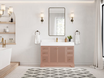 Manhattan 48 in. W x 22 in. D Single Sink Bathroom Vanity - Willow Bath and Vanity