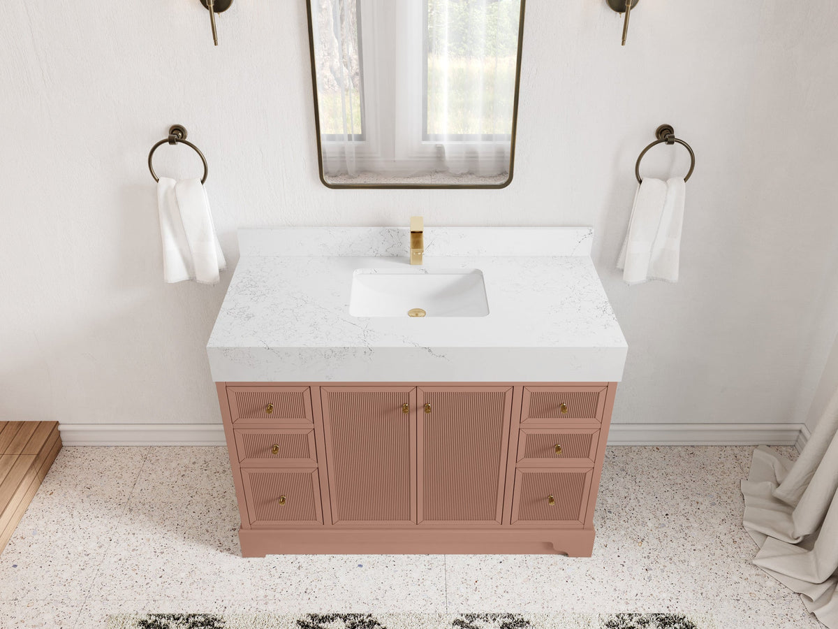 Manhattan 48 in. W x 22 in. D Single Sink Bathroom Vanity - Willow Bath and Vanity