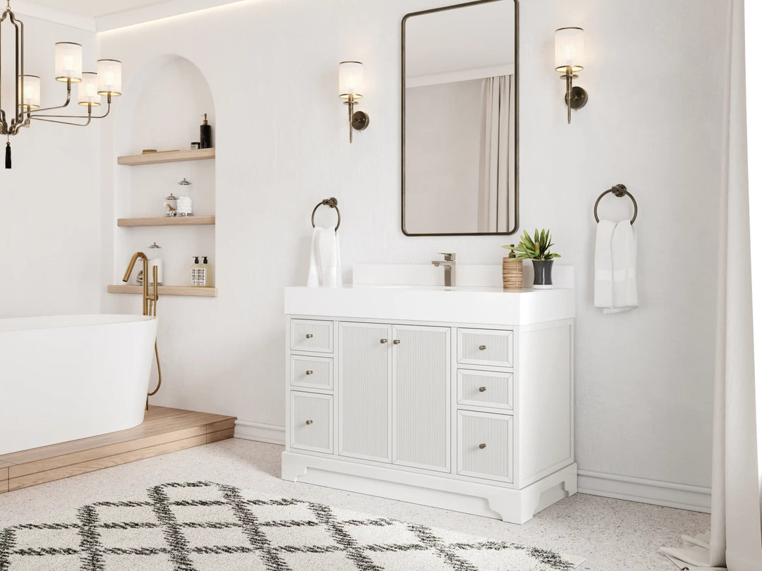 Manhattan 48 in. W x 22 in. D Single Sink Bathroom Vanity - Willow Bath and Vanity