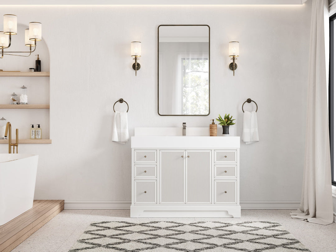 Manhattan 48 in. W x 22 in. D Single Sink Bathroom Vanity - Willow Bath and Vanity