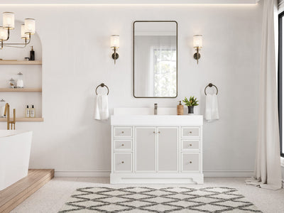 Manhattan 48 in. W x 22 in. D Single Sink Bathroom Vanity - Willow Bath and Vanity