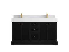 Manhattan 60 in. W x 22 in. D Double Sink Bathroom Vanity - photo 8