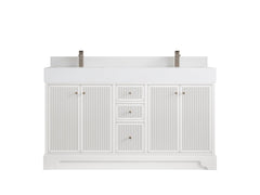 Manhattan 60 in. W x 22 in. D Double Sink Bathroom Vanity - photo 12