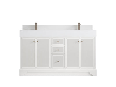 Manhattan 60 in. W x 22 in. D Double Sink Bathroom Vanity - Willow Bath and Vanity