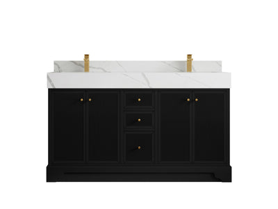 Manhattan 60 in. W x 22 in. D Double Sink Bathroom Vanity - Willow Bath and Vanity