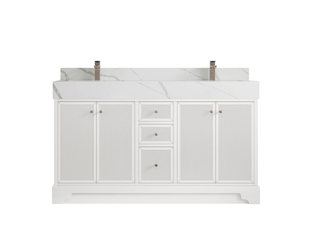 Manhattan 60 in. W x 22 in. D Double Sink Bathroom Vanity - Willow Bath and Vanity