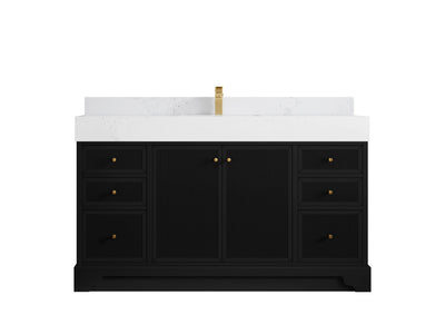 Manhattan 60 in. W x 22 in. D Single Sink Bathroom Vanity - Willow Bath and Vanity