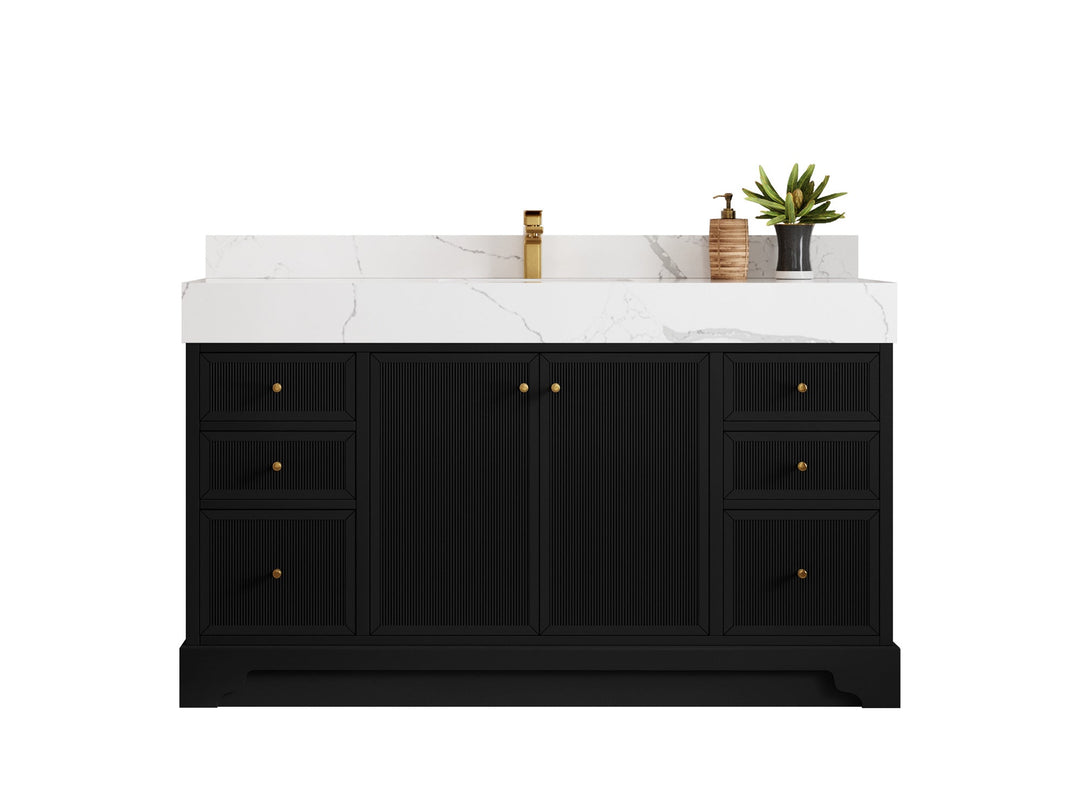 Manhattan 60 in. W x 22 in. D Single Sink Bathroom Vanity - Willow Bath and Vanity