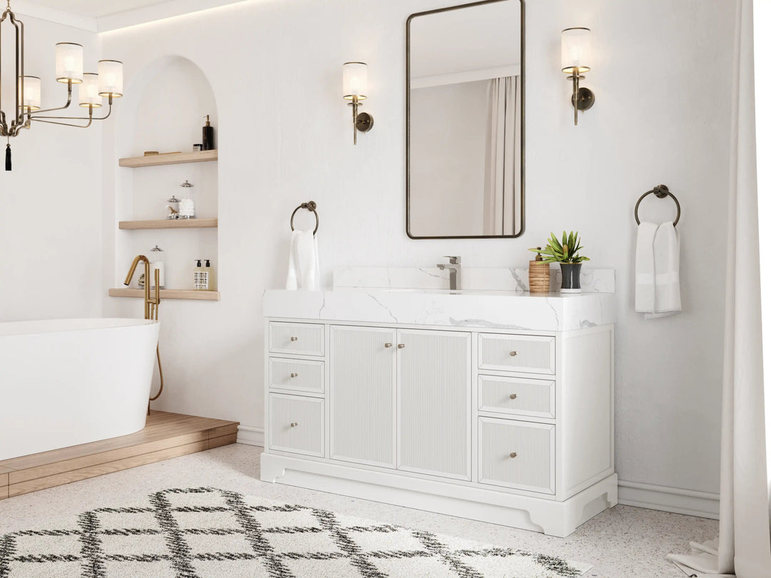 Manhattan 60 in. W x 22 in. D Single Sink Bathroom Vanity - Willow Bath and Vanity