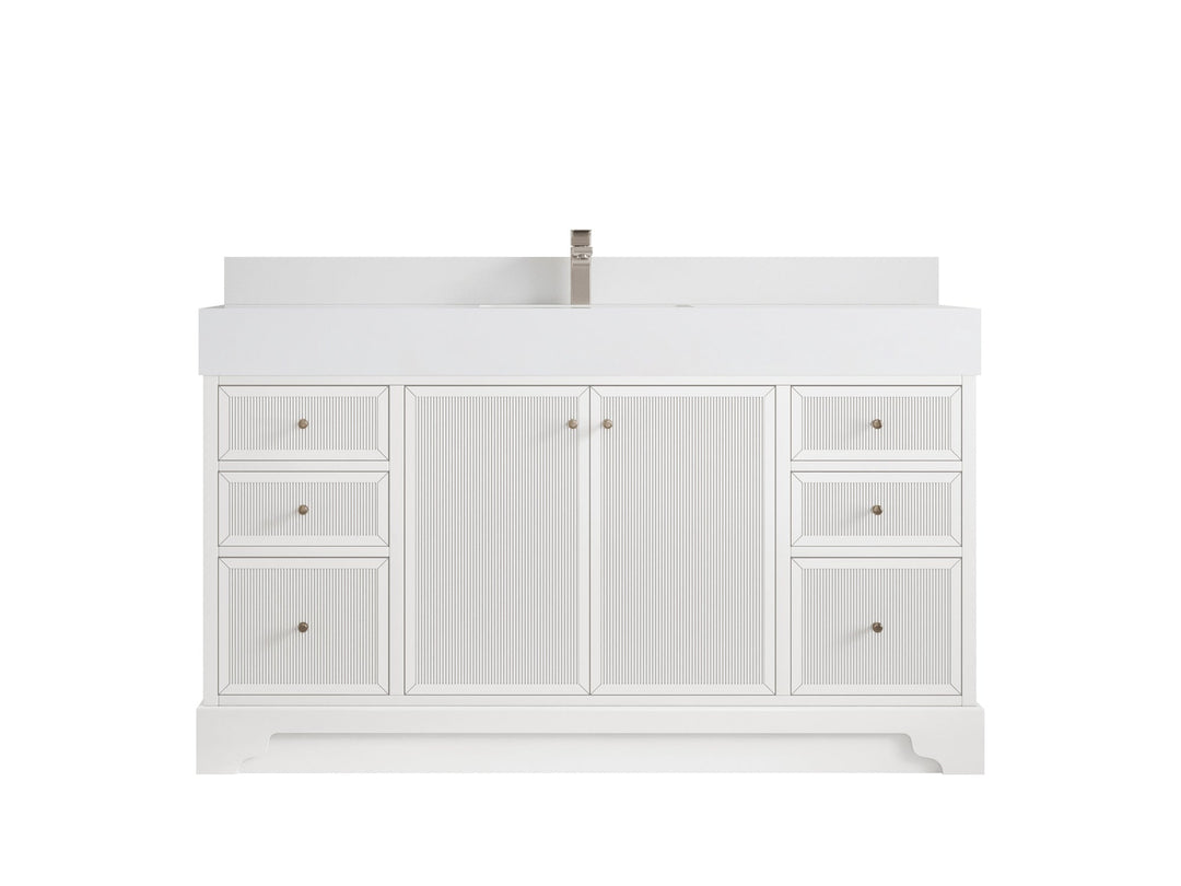 Manhattan 60 in. W x 22 in. D Single Sink Bathroom Vanity - Willow Bath and Vanity