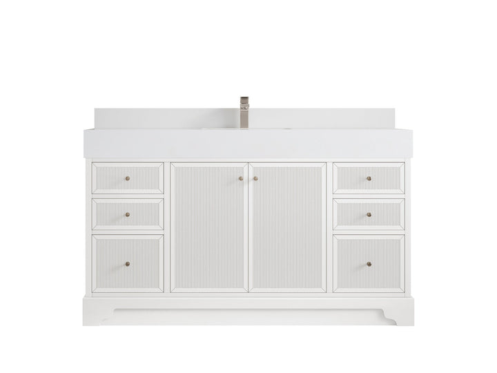 Manhattan 60 in. W x 22 in. D Single Sink Bathroom Vanity - photo 12
