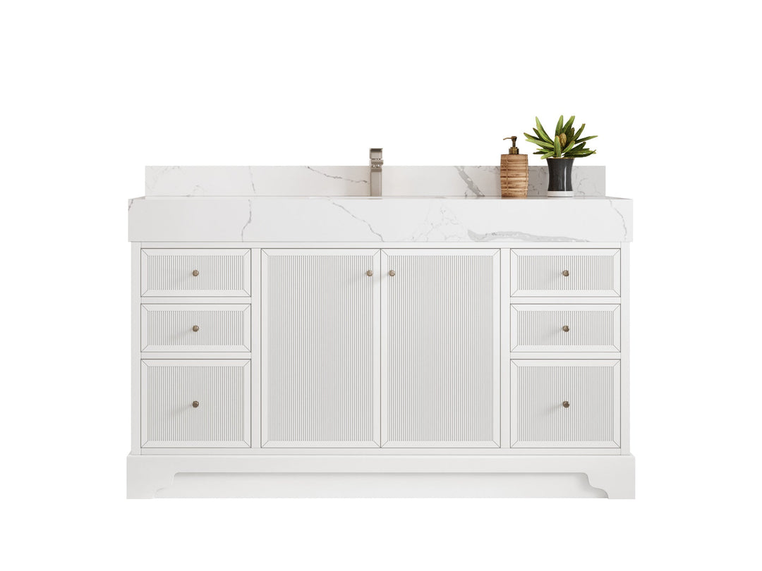 Manhattan 60 in. W x 22 in. D Single Sink Bathroom Vanity - Willow Bath and Vanity