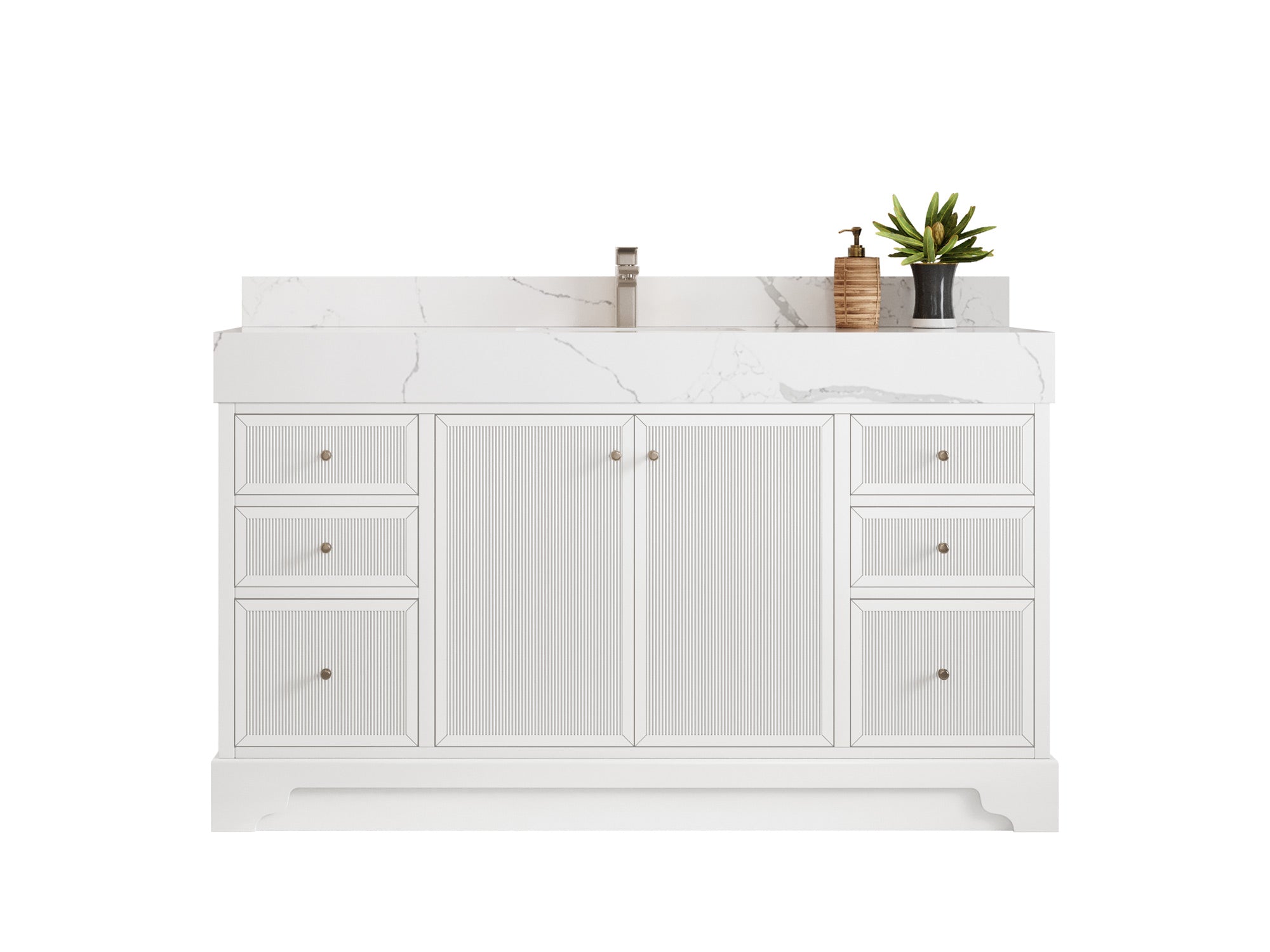 Manhattan 60 in. W x 22 in. D Single Sink Bathroom Vanity - Willow Bath and Vanity