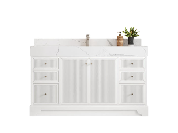 Manhattan 60 in. W x 22 in. D Single Sink Bathroom Vanity - photo 1