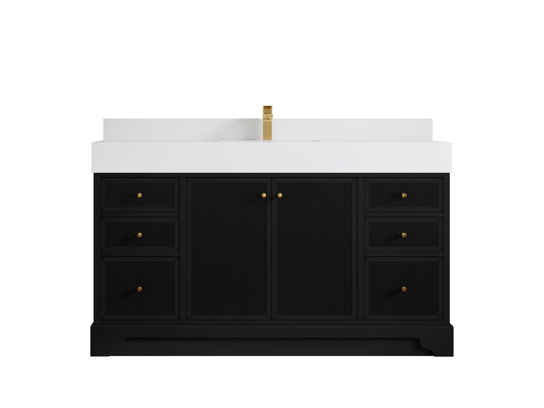 Manhattan 60 in. W x 22 in. D Single Sink Bathroom Vanity - Willow Bath and Vanity