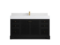 Manhattan 60 in. W x 22 in. D Single Sink Bathroom Vanity - photo 11