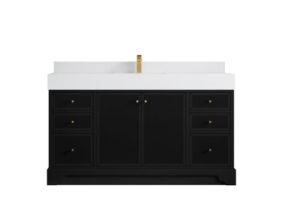 Manhattan 60 in. W x 22 in. D Single Sink Bathroom Vanity - Willow Bath and Vanity