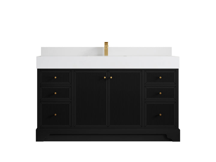 Manhattan 60 in. W x 22 in. D Single Sink Bathroom Vanity - photo 16