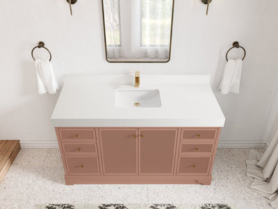 Manhattan 60 in. W x 22 in. D Single Sink Bathroom Vanity - Willow Bath and Vanity