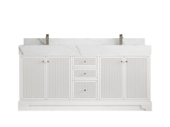 Manhattan 72 in. W x 22 in. D Double Sink Bathroom Vanity - photo 8