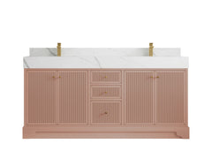 Manhattan 72 in. W x 22 in. D Double Sink Bathroom Vanity - photo 8