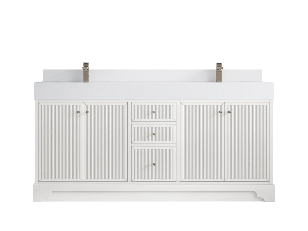 Manhattan 72 in. W x 22 in. D Double Sink Bathroom Vanity - Willow Bath and Vanity