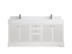 Manhattan 72 in. W x 22 in. D Double Sink Bathroom Vanity - photo 12