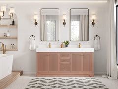 Manhattan 72 in. W x 22 in. D Double Sink Bathroom Vanity - photo 4