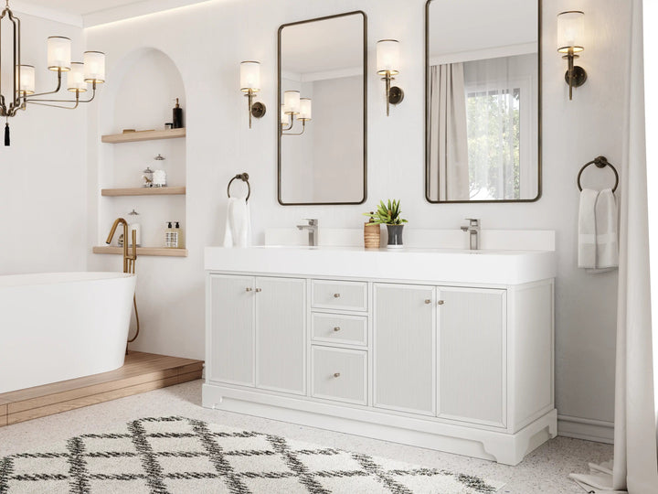 Manhattan 72 in. W x 22 in. D Double Sink Bathroom Vanity - photo 2