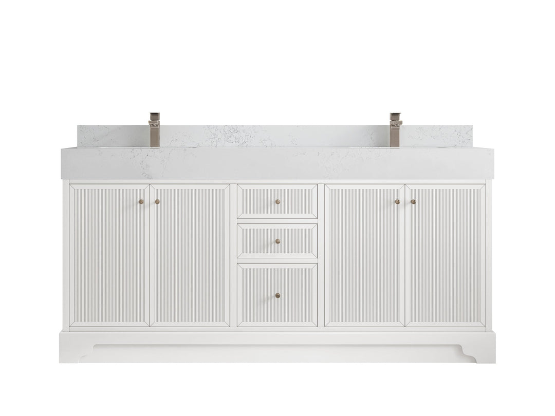 Manhattan 72 in. W x 22 in. D Double Sink Bathroom Vanity - Willow Bath and Vanity