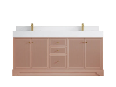 Manhattan 72 in. W x 22 in. D Double Sink Bathroom Vanity - Willow Bath and Vanity