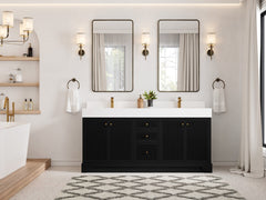 Manhattan 72 in. W x 22 in. D Double Sink Bathroom Vanity - photo 3