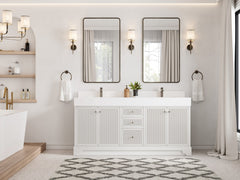 Manhattan 72 in. W x 22 in. D Double Sink Bathroom Vanity - photo 4