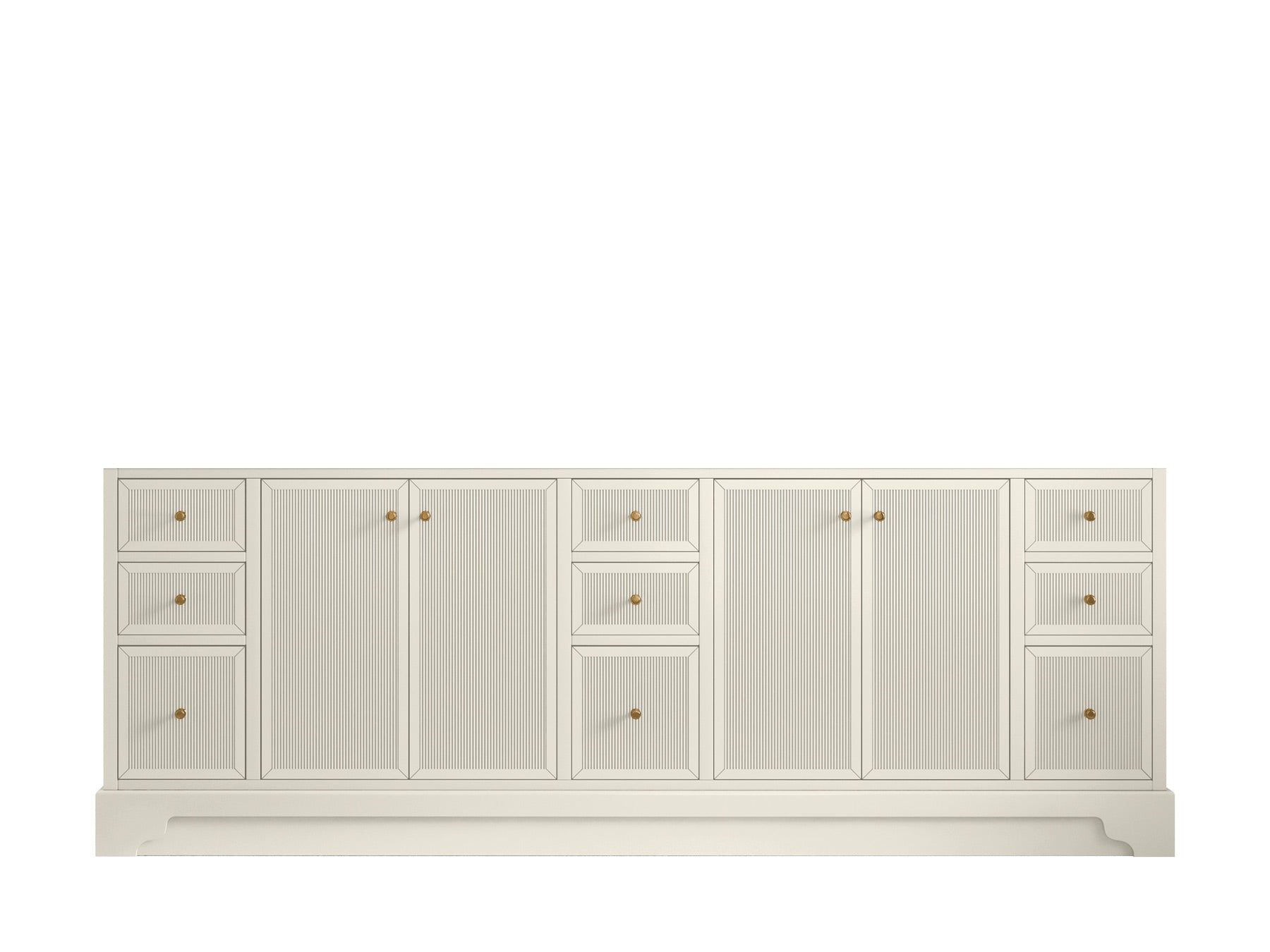 Manhattan 84 in. W x 22 in. D Double Sink Bathroom Vanity - Willow Bath and Vanity