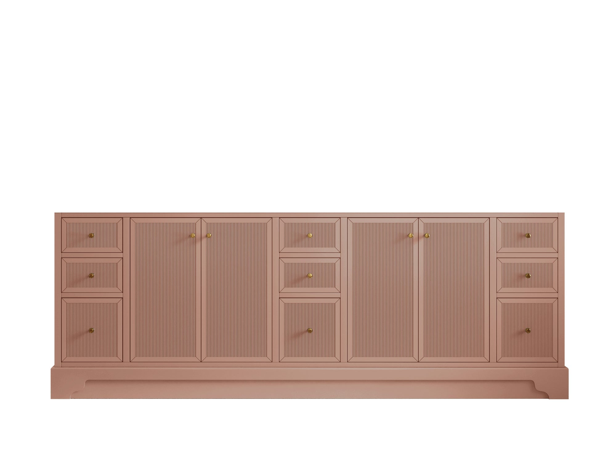Manhattan 84 in. W x 22 in. D Double Sink Bathroom Vanity - Willow Bath and Vanity