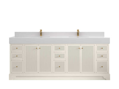 Manhattan 84 in. W x 22 in. D Double Sink Bathroom Vanity - Willow Bath and Vanity