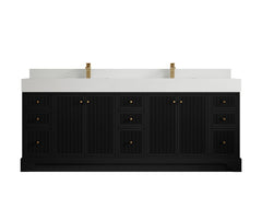 Manhattan 84 in. W x 22 in. D Double Sink Bathroom Vanity - photo 11