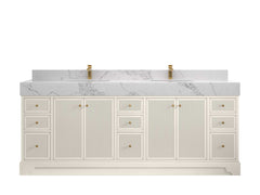 Manhattan 84 in. W x 22 in. D Double Sink Bathroom Vanity - photo 11