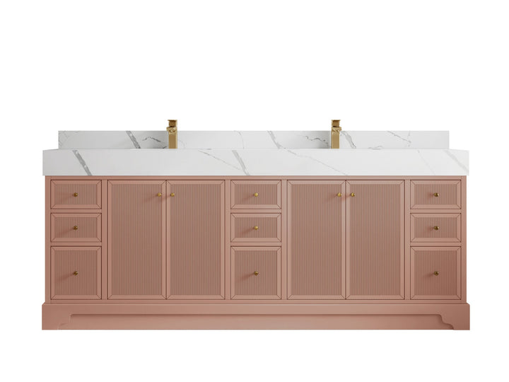 Manhattan 84 in. W x 22 in. D Double Sink Bathroom Vanity - photo 8