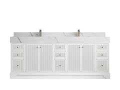Manhattan 84 in. W x 22 in. D Double Sink Bathroom Vanity - photo 8