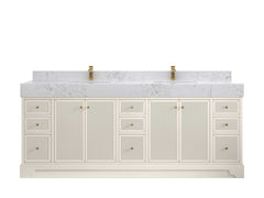 Manhattan 84 in. W x 22 in. D Double Sink Bathroom Vanity - photo 13