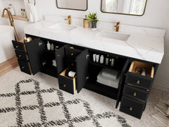 Manhattan 84 in. W x 22 in. D Double Sink Bathroom Vanity - photo 2