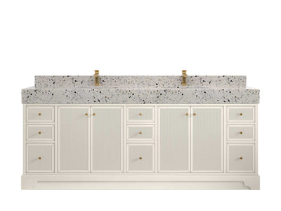 Manhattan 84 in. W x 22 in. D Double Sink Bathroom Vanity - Willow Bath and Vanity