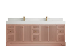 Manhattan 84 in. W x 22 in. D Double Sink Bathroom Vanity - photo 12