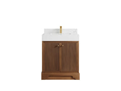 Manhattan Teak Wood 30 in. W x 22 in. D Single Sink Bathroom Vanity - photo 10