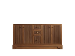 Manhattan Teak Wood 60 in. W x 22 in. D Double Sink Bathroom Vanity - photo 6